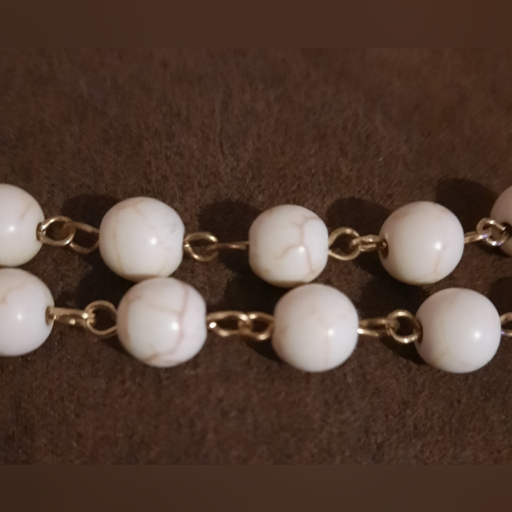 Buddha multi charm pendant gemstone bead goldtone necklace tassel Tribal - Picture 9 of 16